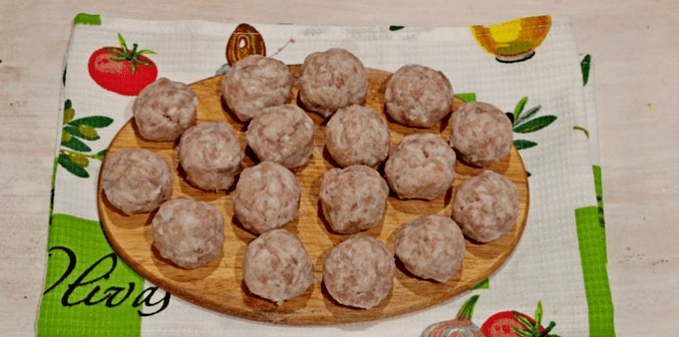 Albóndigas cocidas inducidas