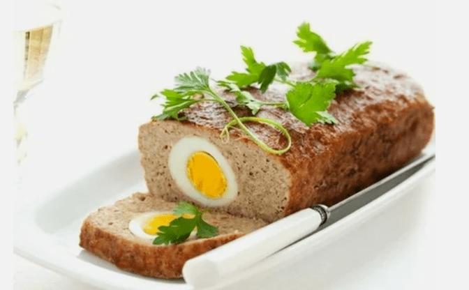 Rollo de carne con un huevo en la dieta de Ducan