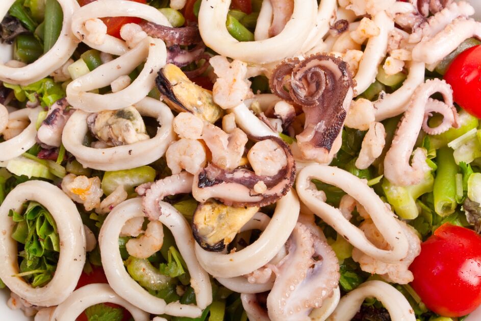 ensalada de mariscos
