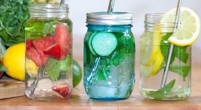 Prueba un menú de dieta para beber durante 7 días.